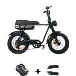 EB2 Fatbike Zwart met aluminium frame, 18Ah accu en hydraulische schijfremmen