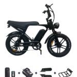 OUXI V8 Pro met accessoires – alarmsysteem, voetsteunen en telefoontas