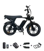 OUXI V8 Pro met accessoires – alarmsysteem, voetsteunen en telefoontas