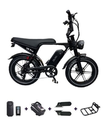 OUXI V8 Pro fatbike inclusief de gratis inbegrepen onderdelen