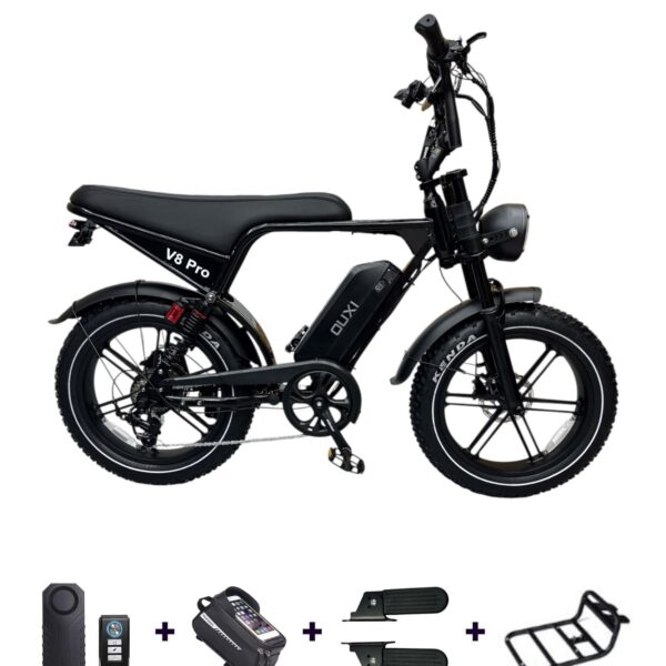 OUXI V8 Pro fatbike inclusief de gratis inbegrepen onderdelen