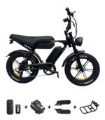 OUXI V8 Pro Max met accessoires – voorrekje, voetsteunen en telefoontas