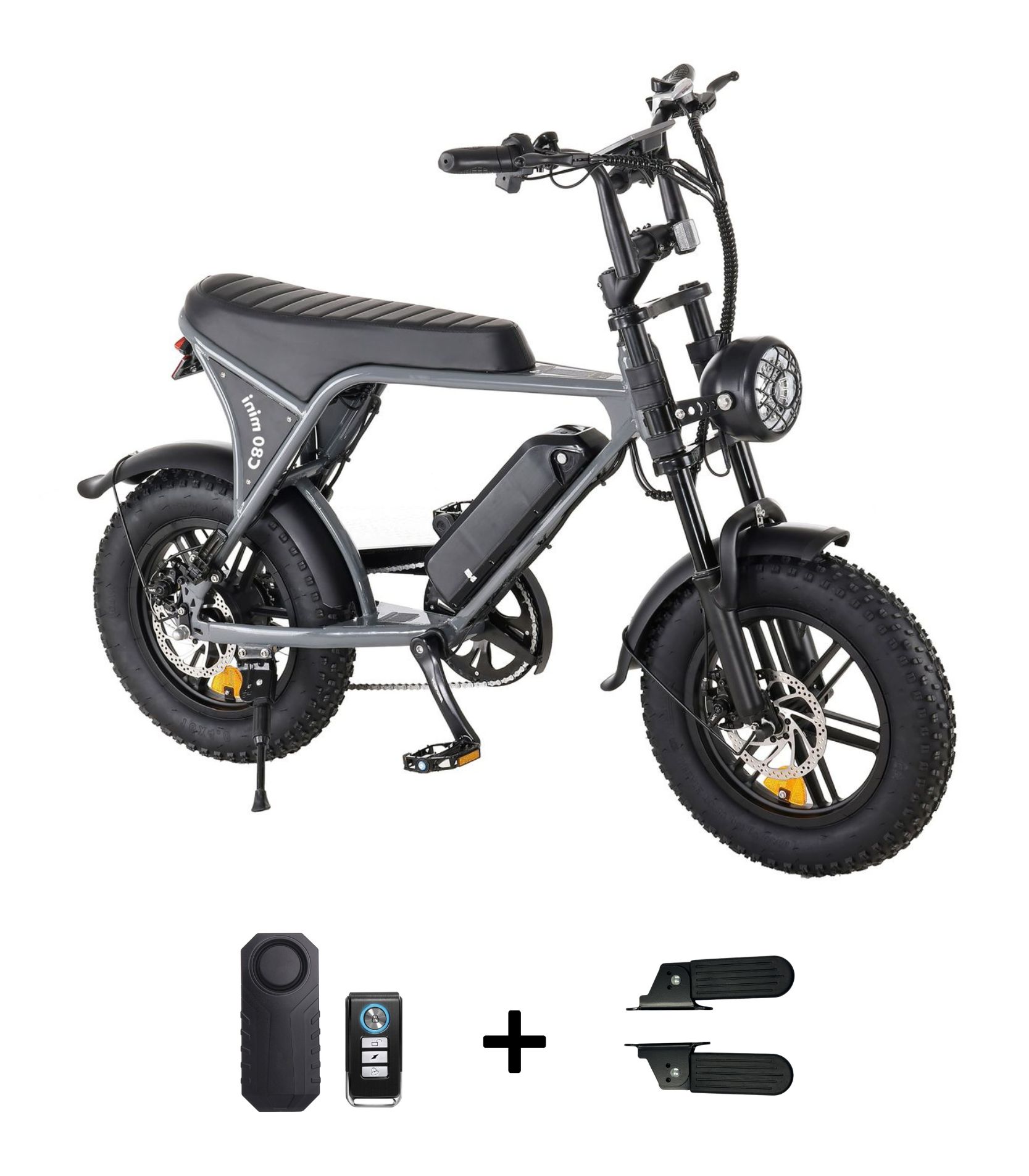 OUXI-C80-mini-grijs-deal OUXI C80 Mini Fatbike - Grijs - Afbeelding 1
