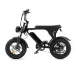 OUXI C80 Mini elektrische fatbike zwart zijaanzicht