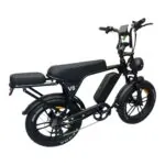 Zijaanzicht van de OUXI V8 elektrische fatbike