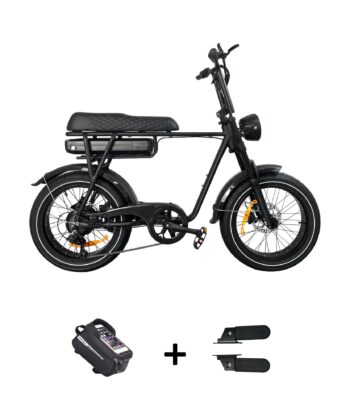 EB2 PRO Fatbike Zwart met krachtsensor, 18Ah accu, aluminium frame en hydraulische schijfremmen