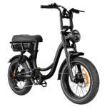 Schuin voor aanzicht van de EB8 pro fatbike met lage instap.