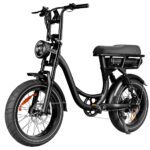 schuin voor aanzicht van de EB8 pro fatbike met lage instap.