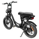 schuin achter aanzicht van de EB8 pro fatbike met lage instap.