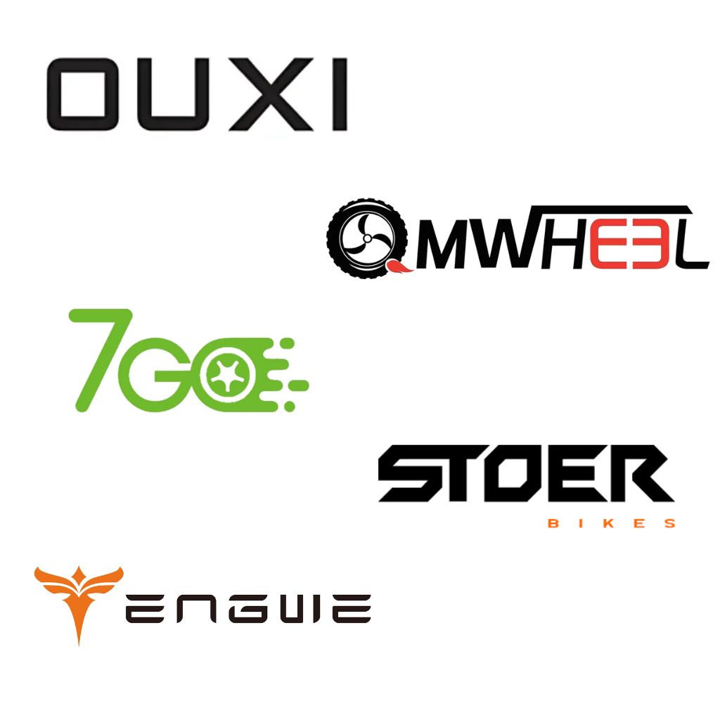 Logo's van de populairste Fatbike Merken in Nederland.