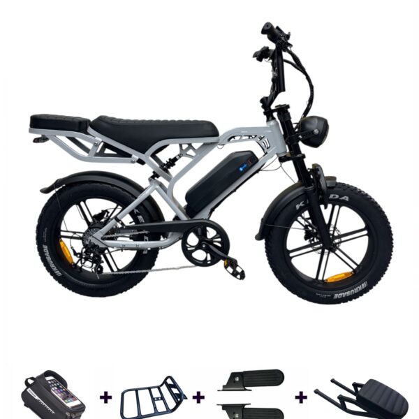 V20 PRO Fatbike nardo grijs met gratis inbegrepen accesoires