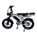 QMWHEEL V20 Pro elektrische fatbike Nardo Grey zijaanzicht links