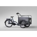 Voorkant-zijaanzicht van de Bimas eCargo 3.3 Premium Lapis Blue