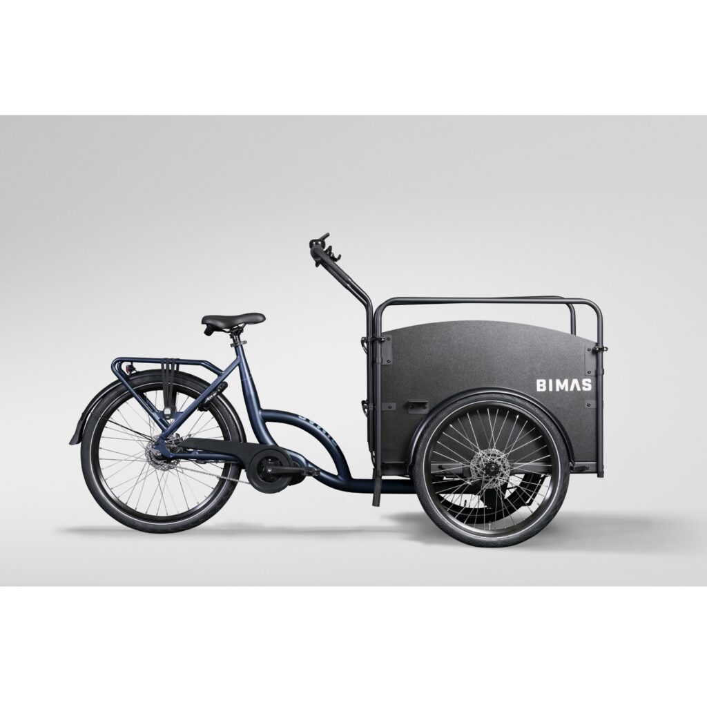 Zijkant van de Bimas eCargo 3.3 Premium elektrische bakfiets