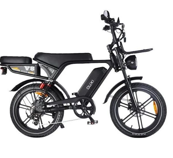 Elektrische OUXI V8 Ultra fatbike zijaanzicht
