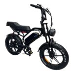 schuin vooraanzicht van de QMWHEEL S20 PRO elektrische fatbike