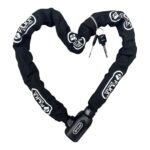 Extra lang kettingslot om fiets vast te zetten