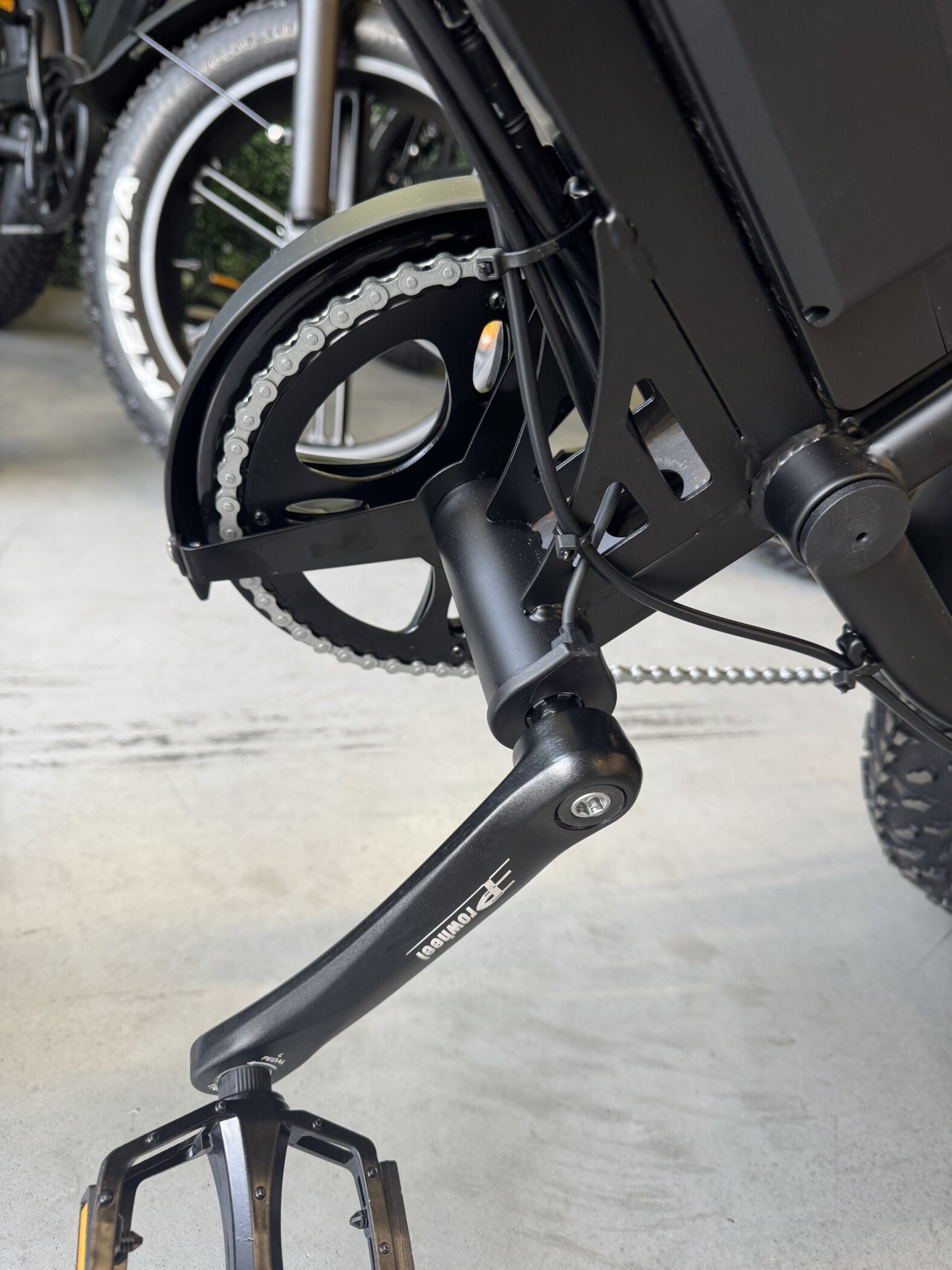 trapsensor fatbike bij trapas die trapondersteuning aanstuurt