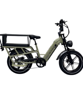 OUXI Q10 longtail fatbike van de zijkant
