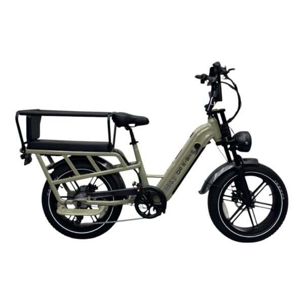 OUXI Q10 longtail fatbike van de zijkant