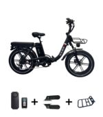 OUXI Q11 Fatbike vouwfiets grijs met gratis toebehoren