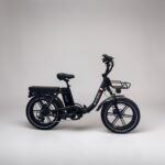 OUXI Q11 Fatbike vouwfiets grijs van de zijkant
