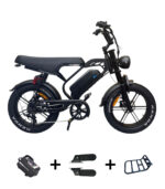 QMWHEEL V20 Limited fatbike in zwart met gratis inbegrepen accesoires