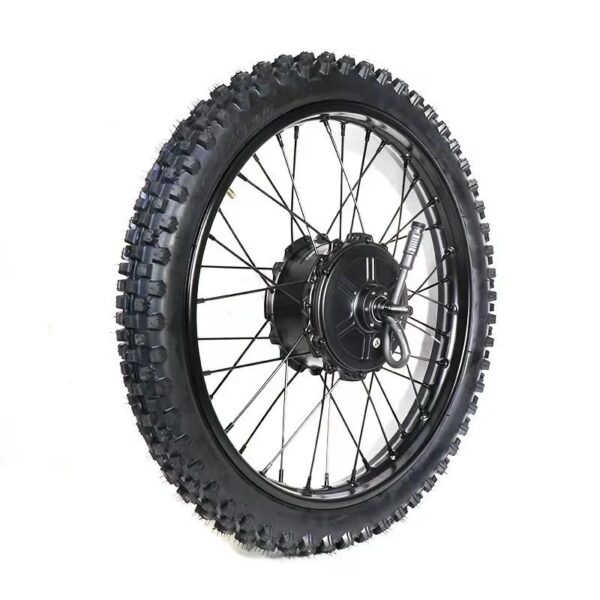 Motor + Velg van GT2000 met zwarte aansluiting